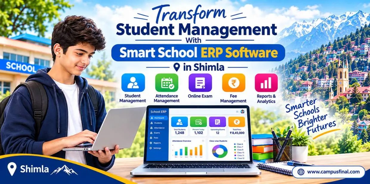boy using School management software in Shimla - campus final